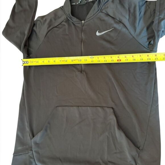 Nike Men's Therma Quarter Zip Training Top Dri Fit Front Pocket Medium Black - Picture 9 of 9